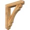 Ekena Millwork Olympic Arts and Crafts Rough Sawn Bracket w/ Offset Brace, Western Red Cedar, 8"W x 42"D x 48"H BKT0806X42X48OLY03RWR - alternate 1